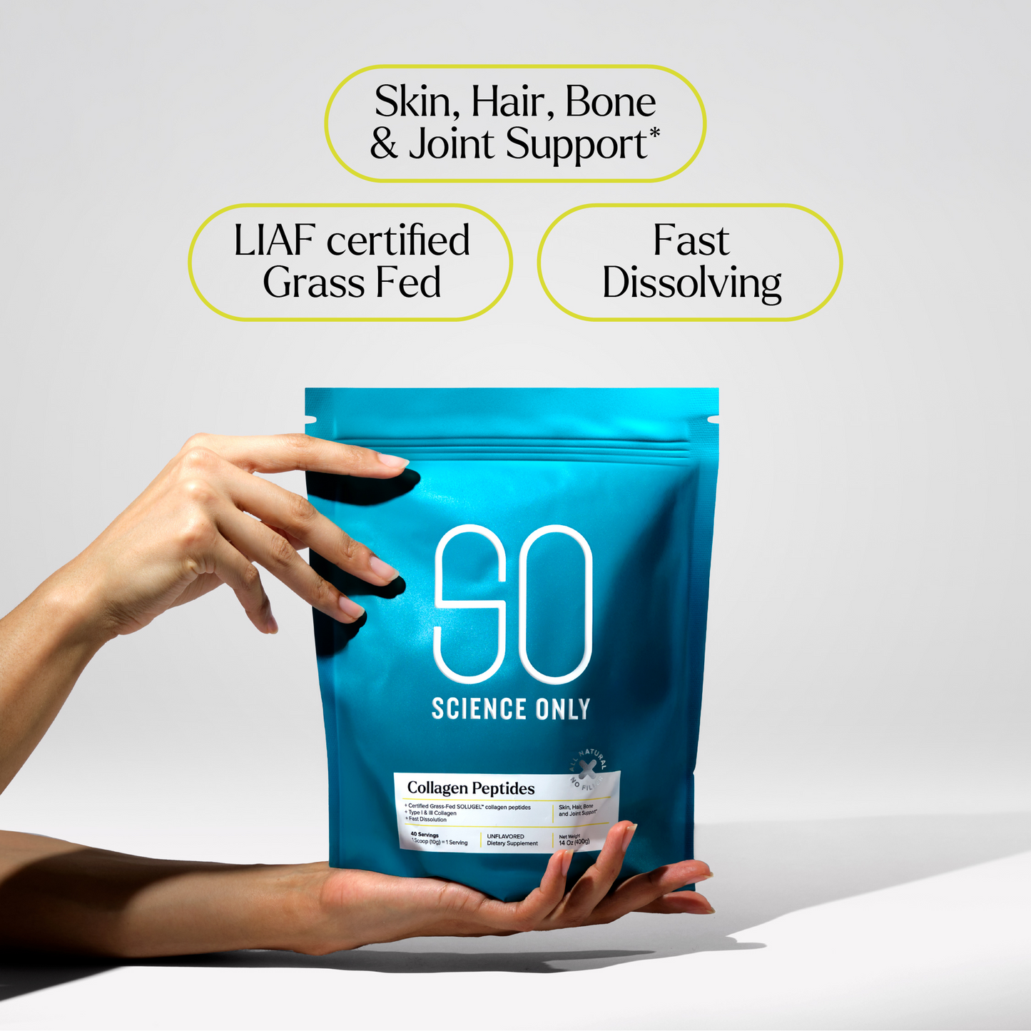 SO science only collagen peptides. Solugel